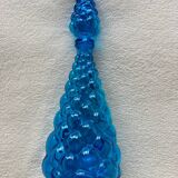 Blue glass bottle from Empoli, Italy