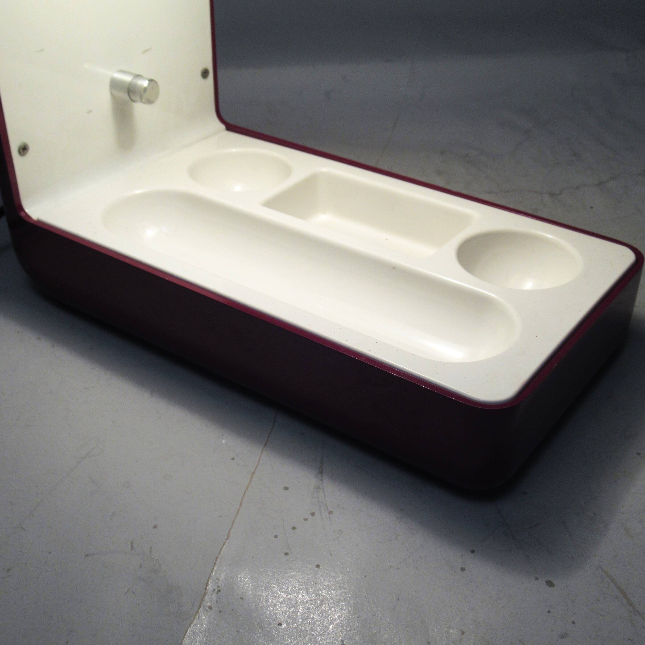 Isos burgundy lamp Giotto Stoppino Tronconi 1972