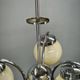 Art Deco Champagne Glass Chandelier, Czechoslovakia 1930s
