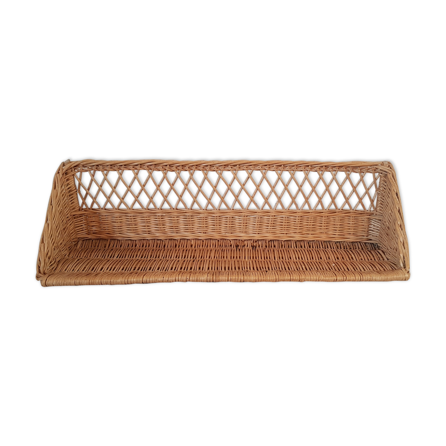 Rattan shelf