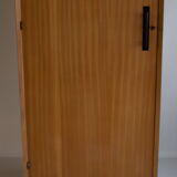 Parisian wardrobe in natural blond mahogany from the 1960s
