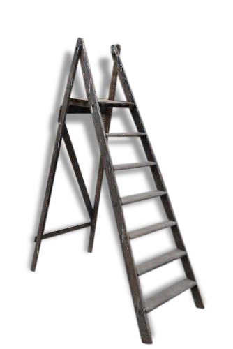 Wooden stepladder