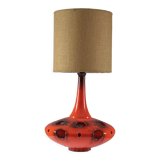 Orange ceramic lamp, 1970s