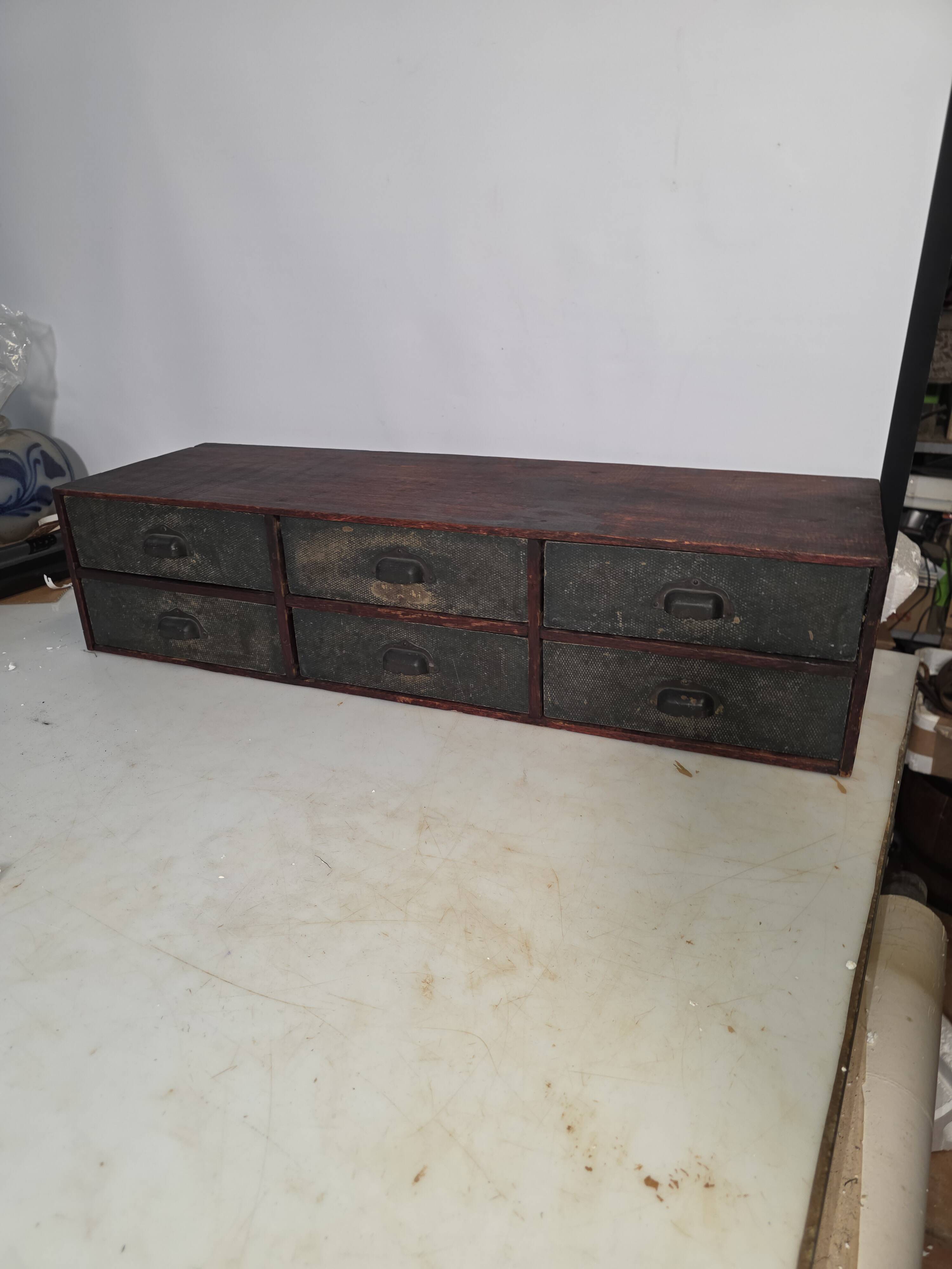 Antique workshop drawer unit from the 1920s.