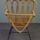 Fauteuil en rotin Dutch Design 1960