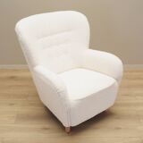 White armchair, Scandinavian design, production: Denmark