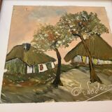 Trio of small signed paintings