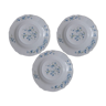 3 soup plates arcopal forget-me-not