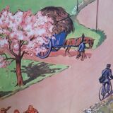 School poster 50s, Rossignol editions in winter and spring