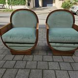 art deco armchairs