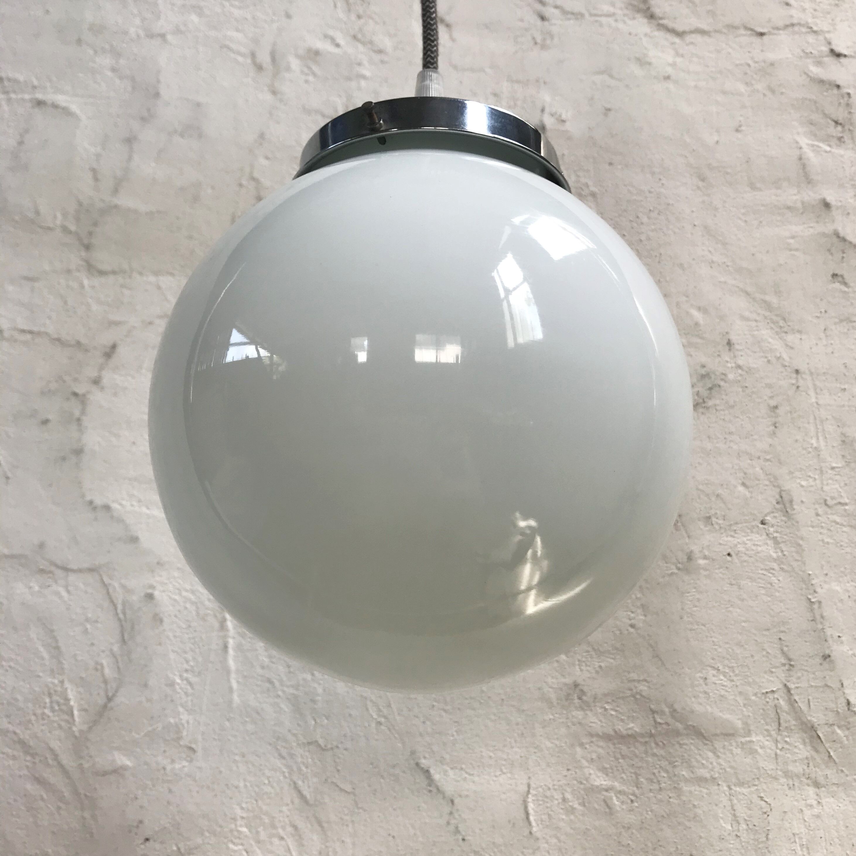 Opaline globe hanging from the 1950s
