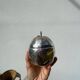 English silver plated apple sugar bowl