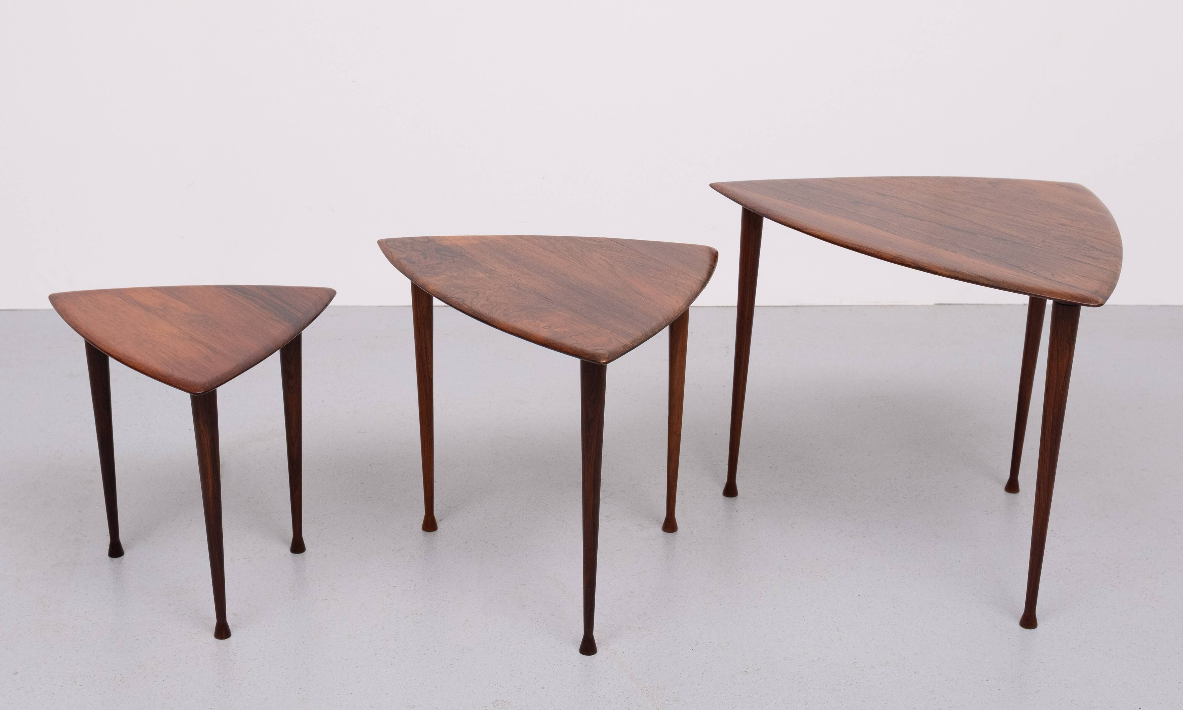 Poul Thorsbjerg Jensen triangle nesting tables 1950s
