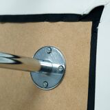 Dutch design Rob Eckhardt chaise longue white leather tubular steel, 1980s