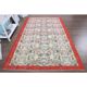 Vintage Turkish Oushak handmade wool cotton beige area rug 177x279