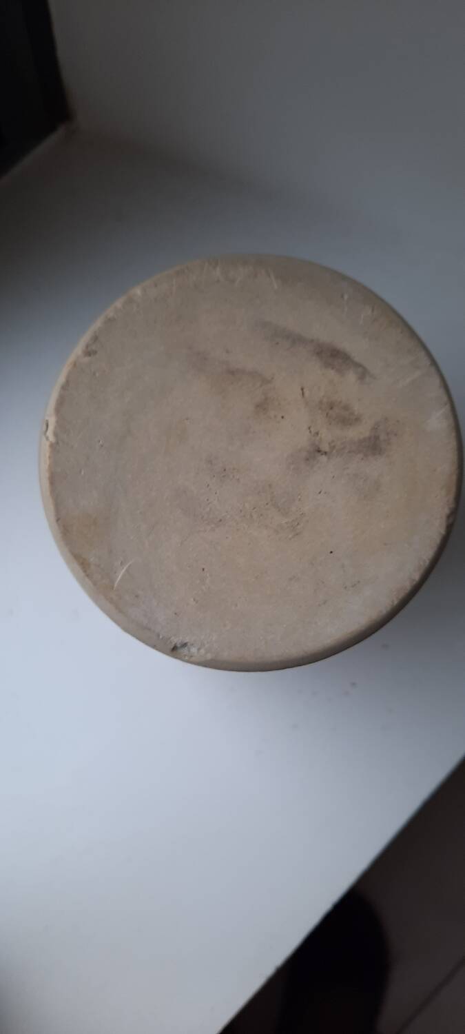 Bocquet Yvetot glazed stoneware mustard pot