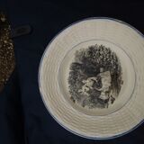 12 plates to desicate in Digoin Sarreguemines earthenware the months