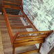 folding bed wood, daybed, solid oak, vintage, 50s