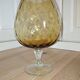 Empoli vase in amber blown glass – Italy, 1960s