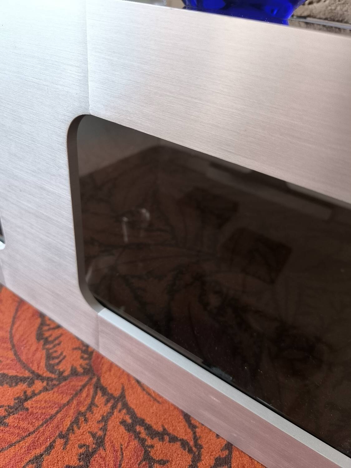 Brushed aluminum coffee table circa 1970