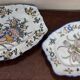 Keller and Guerin: Set of two polychrome earthenware dishes – 19th century