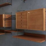 Etagère murale vintage par Nisse Strinning pour String AB, années 1960