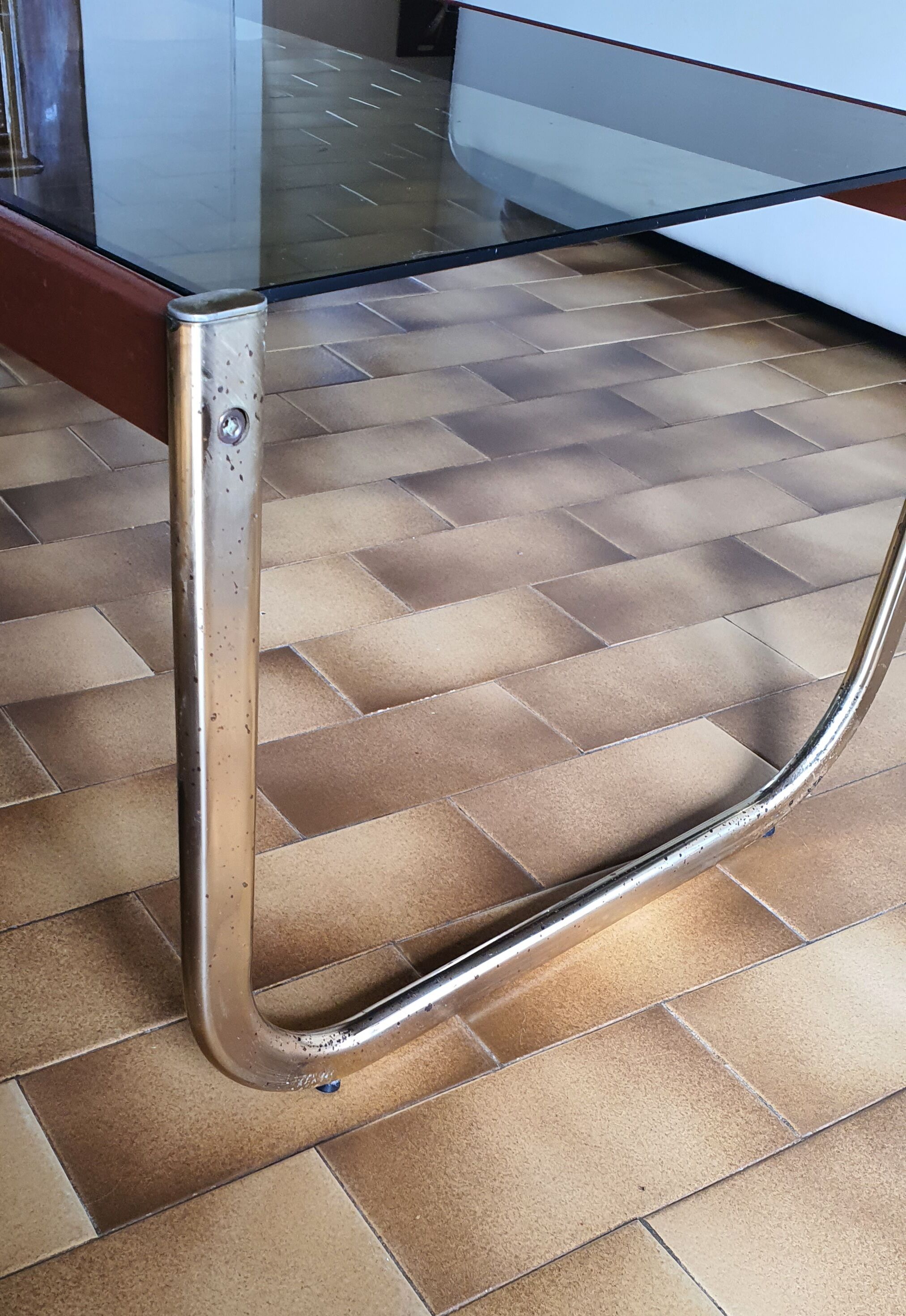 Smoked glass coffee table