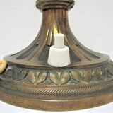Patinated bronze lamp neo classic vintage style