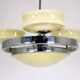 Lustre chromé Bauhaus de Zukov, années 1940