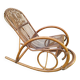 Rocking-chair vintage rotin
