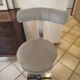 Space Age stool reupholstered, 70s-80s.