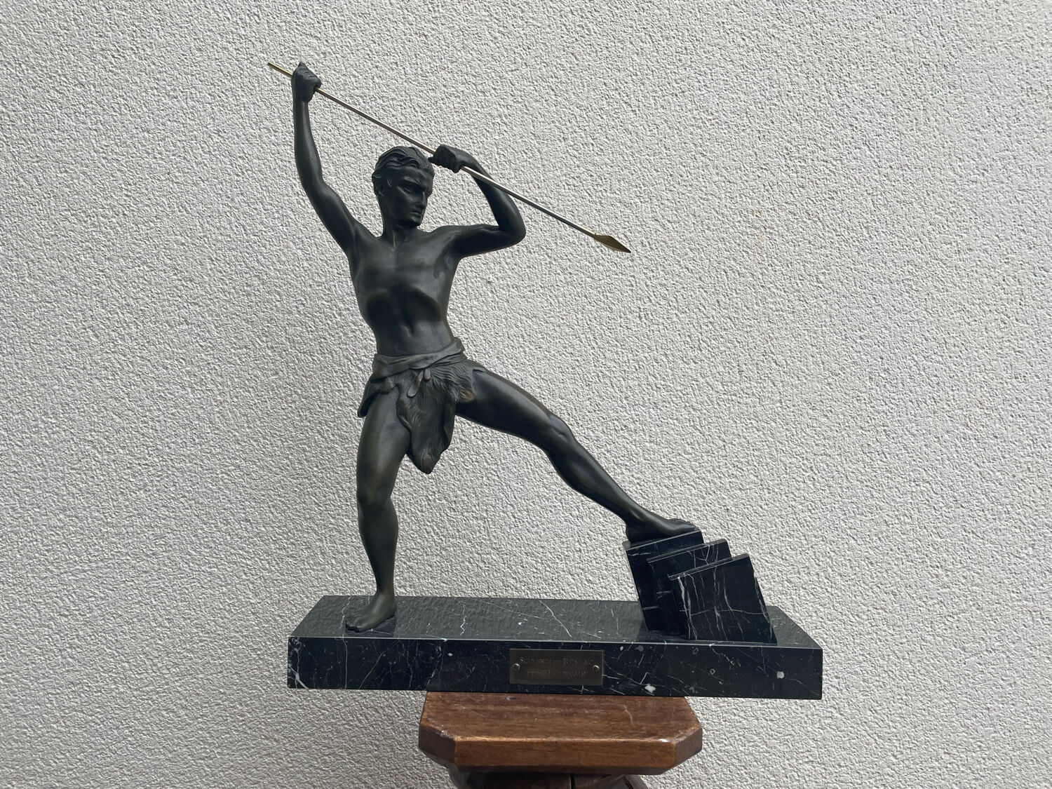 Art Deco sculpture signed Uriano