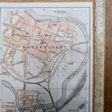Printed in 1908, map of Charleville-Mézières