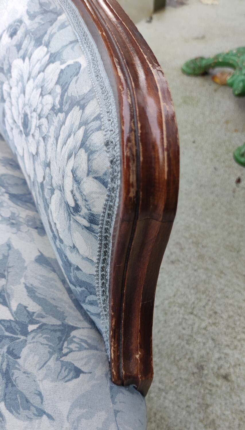 Old Pair of Louis Philippe Bergère Armchairs