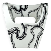 Smoke - Little Albert armchair by Ron Arad, hand painted, Signed Amane
