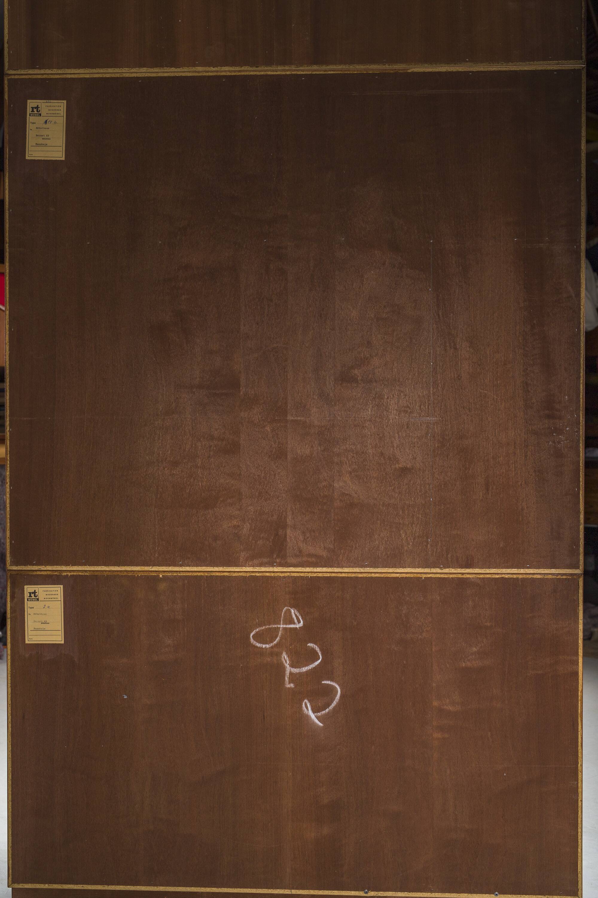 Large Vintage Bookcase with Bar in Teak by Heinrich Riestenpatt, 1960s