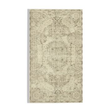 Tapis beige oriental unique en son genre fait à la main 163 cm x 282 cm - 38907