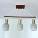Mid Century Danish Teak Pendant  Light