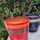 Set of 5 ceramic flower pots