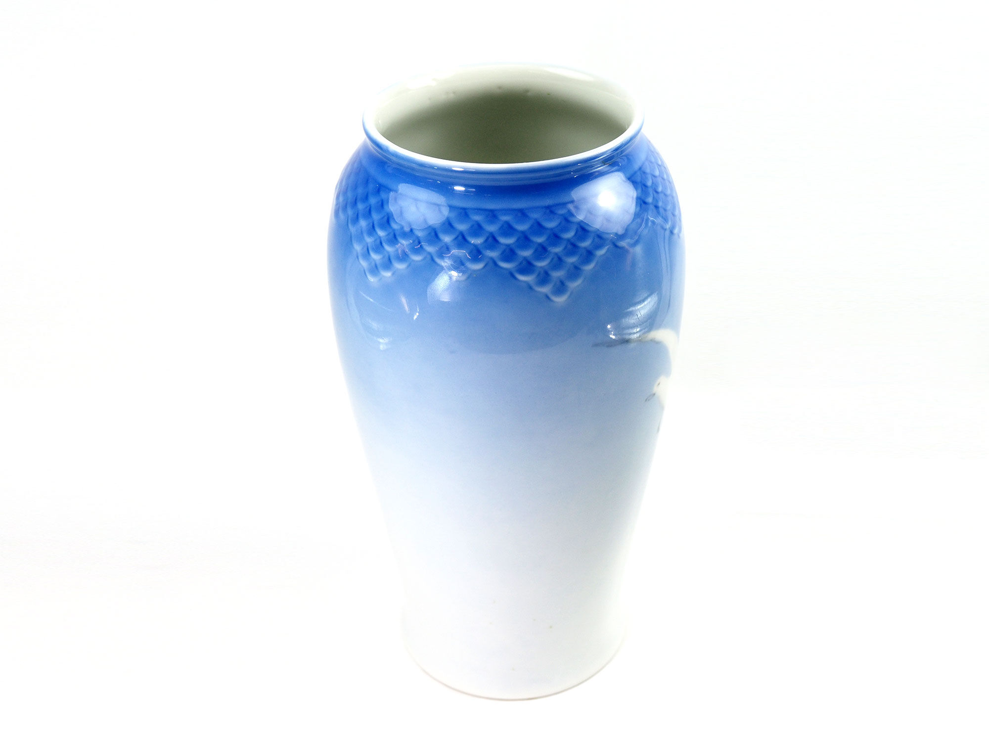 Royal Copenhagen Bing Grohdahl Seagull Porcelain Vase,1970s