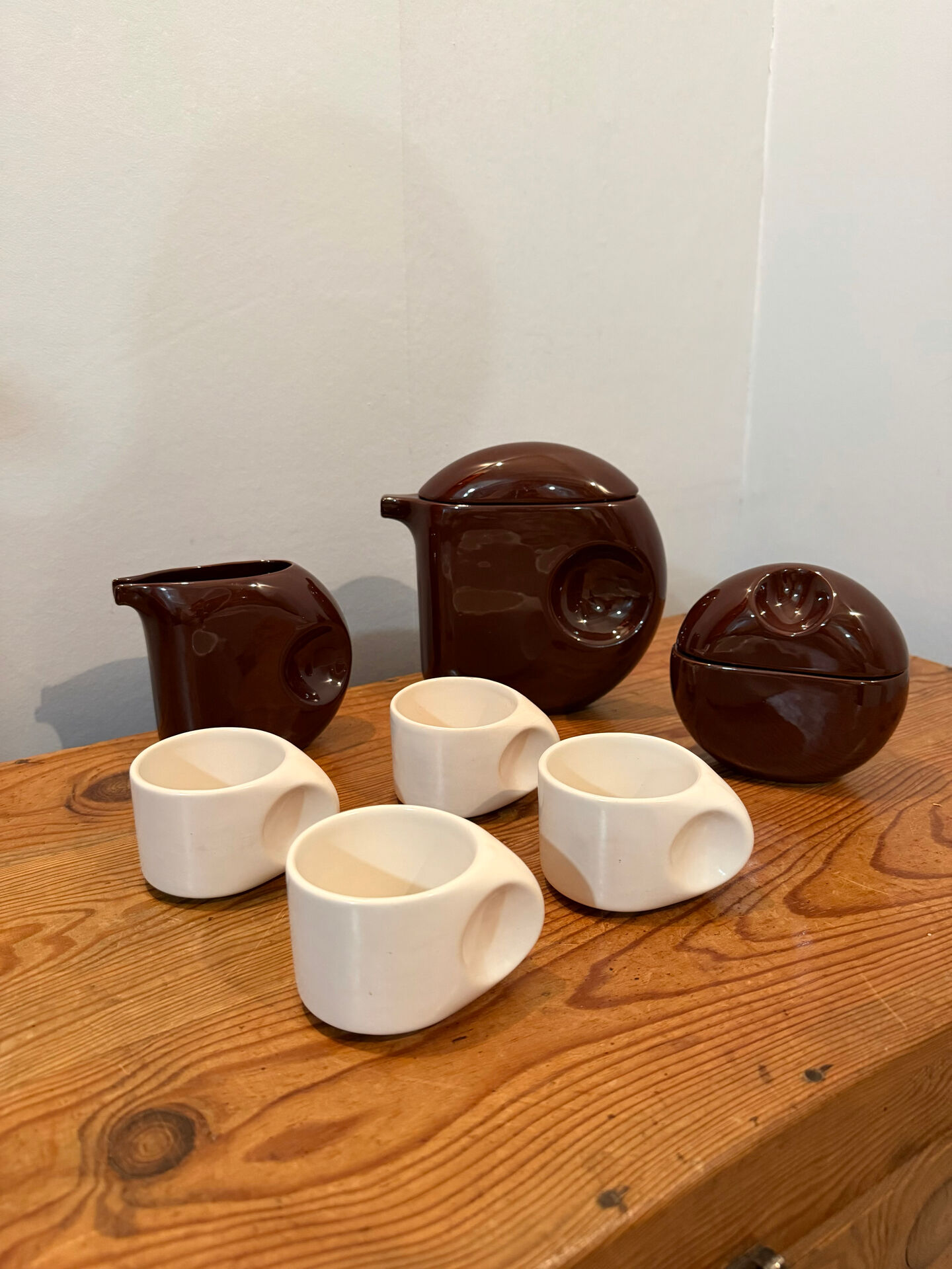 Coffee or tea service design Space Age Sele Arte Nove