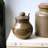 Pot en grès pyrité