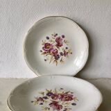 Set of 2 Gien earthenware dinner plates