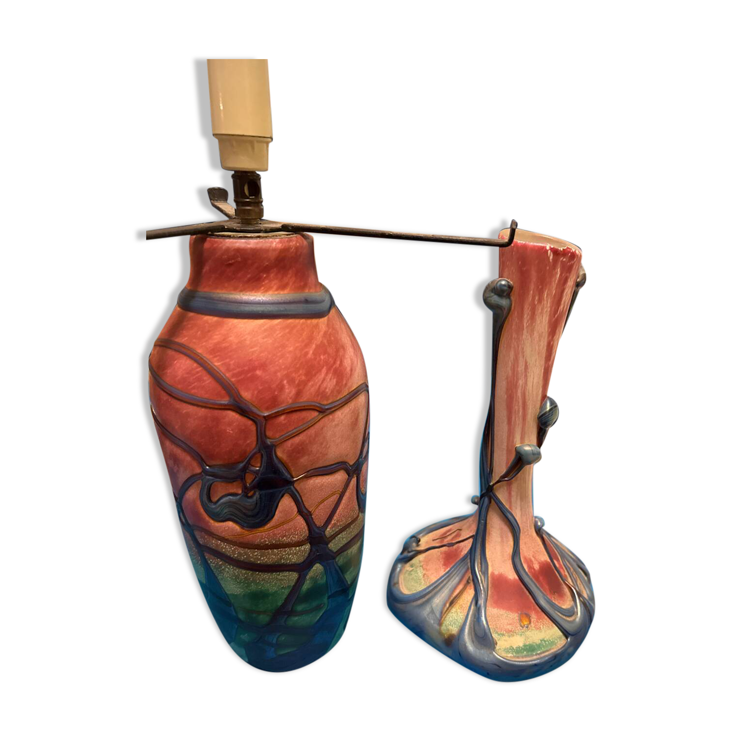 Pied de Lampe, plus onion vase, Miichele Luzoro