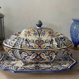 Desvres old Rouen faience plate