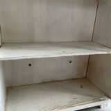 Bathroom cabinet pharmacy patinated wood