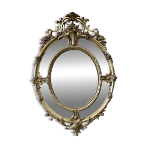 Miroir ovale style Napoléon