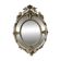 Oval mirror in the Napoleon III style