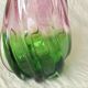 Bicolor twisted glass vase years 70'