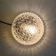 Plafonnier ou applique en verre moulé - design 70's 